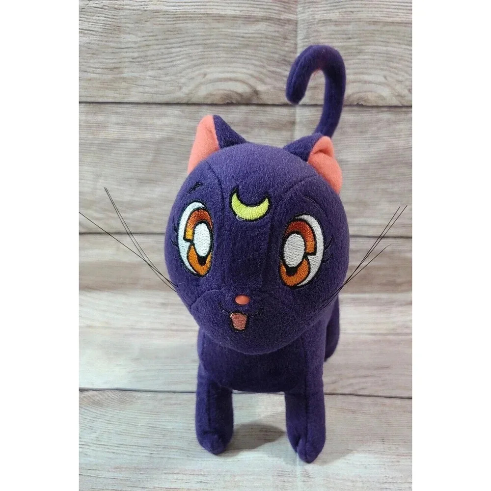 Sailor Moon Plush Luna Cat Stuffed Animal Purple Great Eastern Entertainment 7"